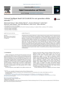 Universal Intelligent Small Cell (UnISCell) for next generation ...